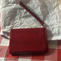 Coach Red Wristlet Clutch