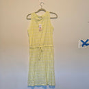 C&C California Ira Sleeveless Cotton Blend Drawstring Belt Dress