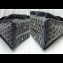 Vintage Dooney & Bourke Gray Canvas w/Black Leather trim