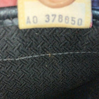 DOONEY & BOURKE Vintage Cabrino Black Fabric Tote Leather Trimmed RARE