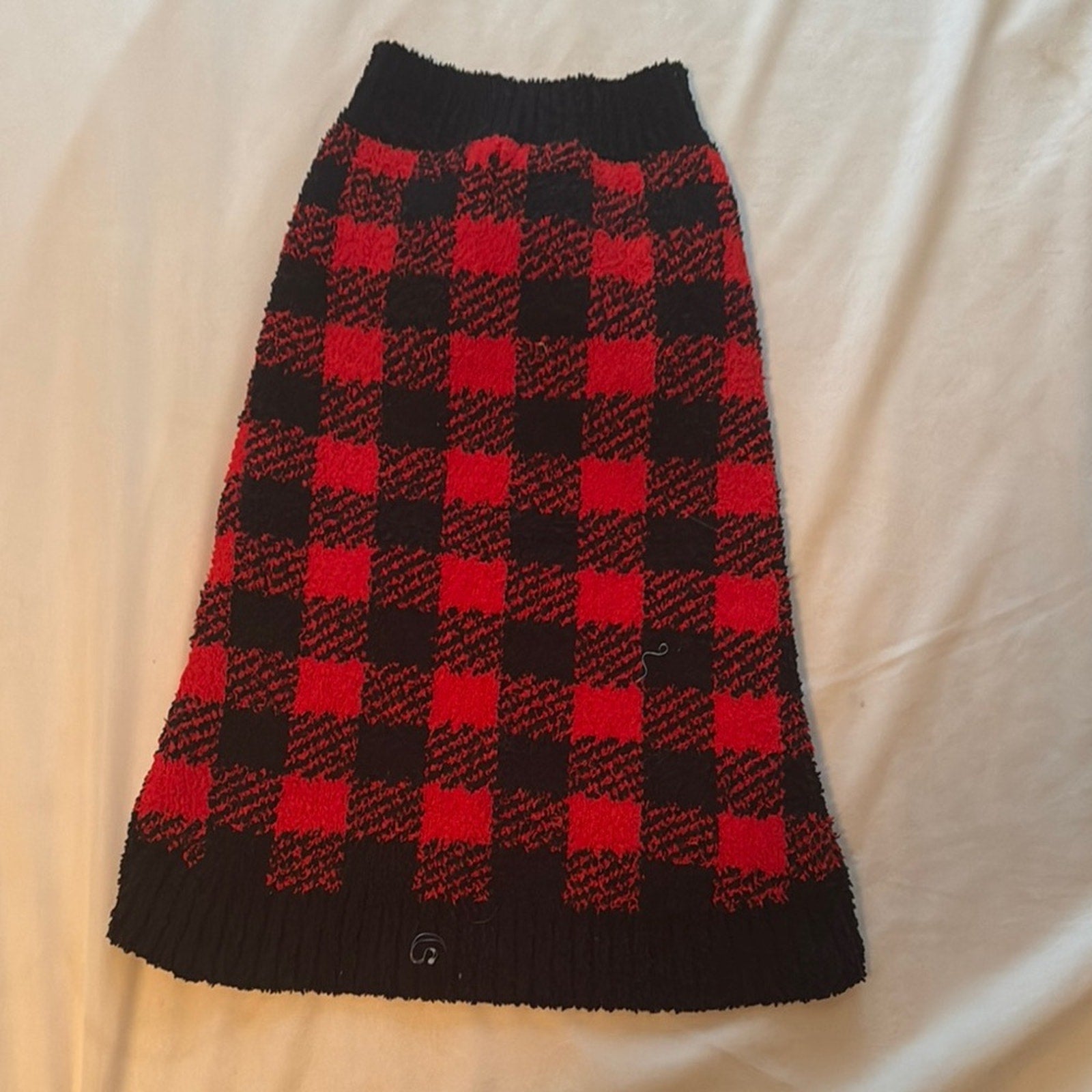 XL Black and Red Checkered Dog Shirt NWOT