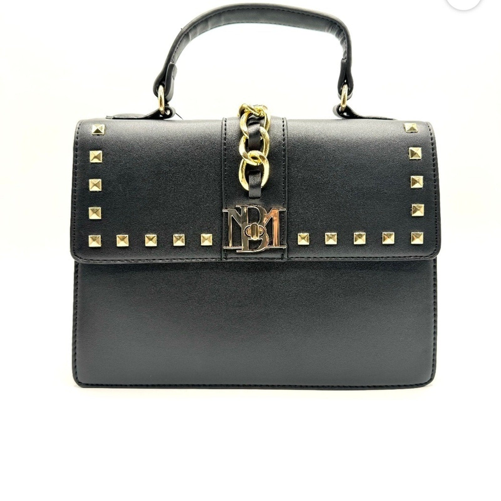 Black Studded Badgley Mischka Crossbody Bag NIP