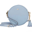 MICHAEL KORS LEATHER CIRCLE CANTEEN CROSSBODY WITH MATCHING CARD HOLDER EUC