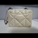 NWOT - Coach CJ526 Mini Klare Crossbody Puffy Diamond Quilting Chalk Leather