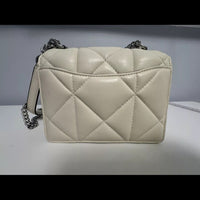 NWOT - Coach CJ526 Mini Klare Crossbody Puffy Diamond Quilting Chalk Leather