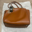 Mia K Farrow shoulder bag with gold collection piece