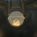 Michael Kors Black Leather Purse Handbag Snap Buckle Early 2000's Model