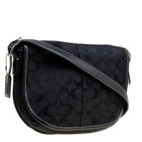 Coach Black Signature Canvas Crossbody Bag NWOT