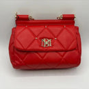 Badgley Mischka Red Vegan Leather Crossbody Purse