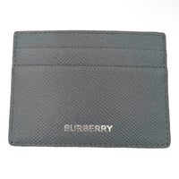Burberry Sandon Card Case Wallet Embossed Logo Leather Storm Grey *NWT*