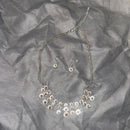 Elegant Crystal Necklace and Earring Set