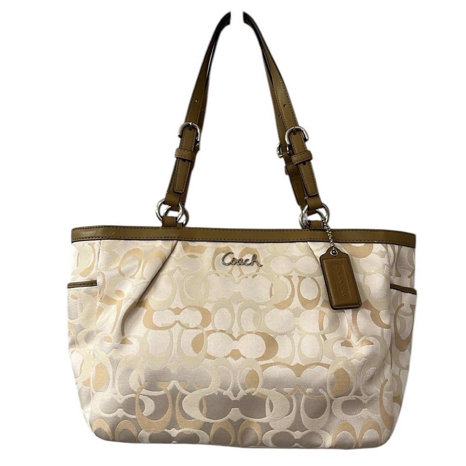 Coach Gallery Optic Signature East West Tote F17881 NWT