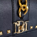Black Studded Badgley Mischka Crossbody Bag NIP