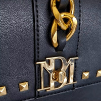 Black Studded Badgley Mischka Crossbody Bag NIP