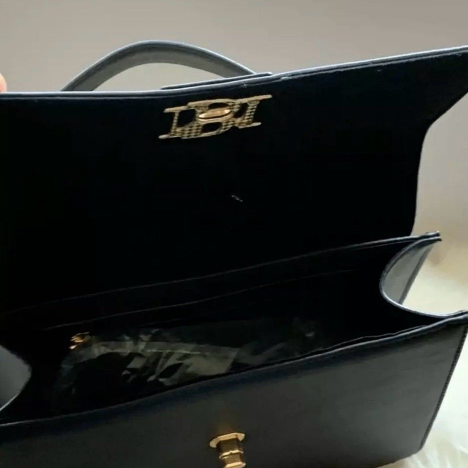 Black Studded Badgley Mischka Crossbody Bag NIP