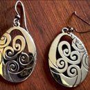 Brighton Silver Mingle Swirl French Wire Earrings