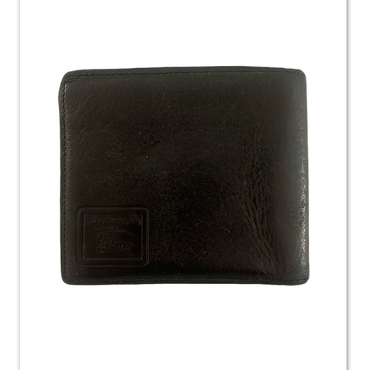 Burberry Bi Fold Wallet Men Black Authentic “Clean”