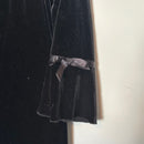 Elegant Black Velvet Dress