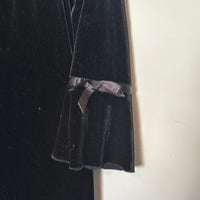 Elegant Black Velvet Dress