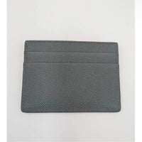 Burberry Sandon Card Case Wallet Embossed Logo Leather Storm Grey *NWT*