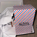 Von Dutch Striped Barbershop Crossbody Bag - Red, White, Blue NWT