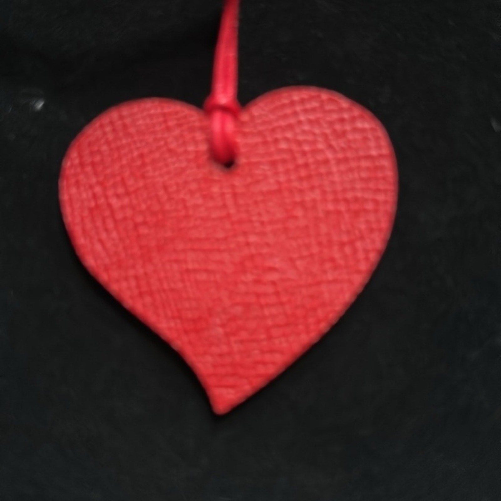 Dior Red Heart Bag Tag