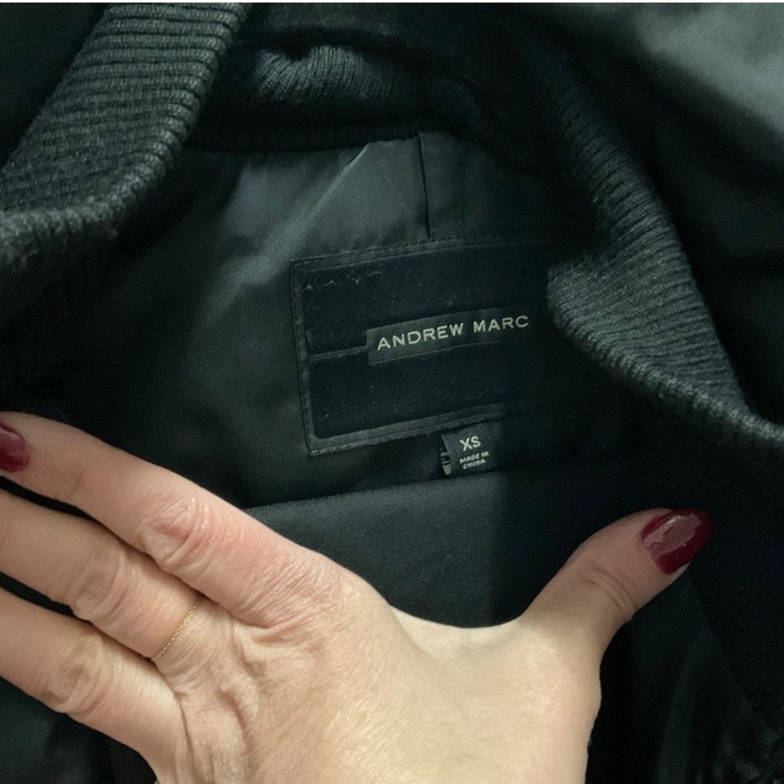 Andrew Marc Women's Black Down *WARM* Hooded Jacket MSRP $1000