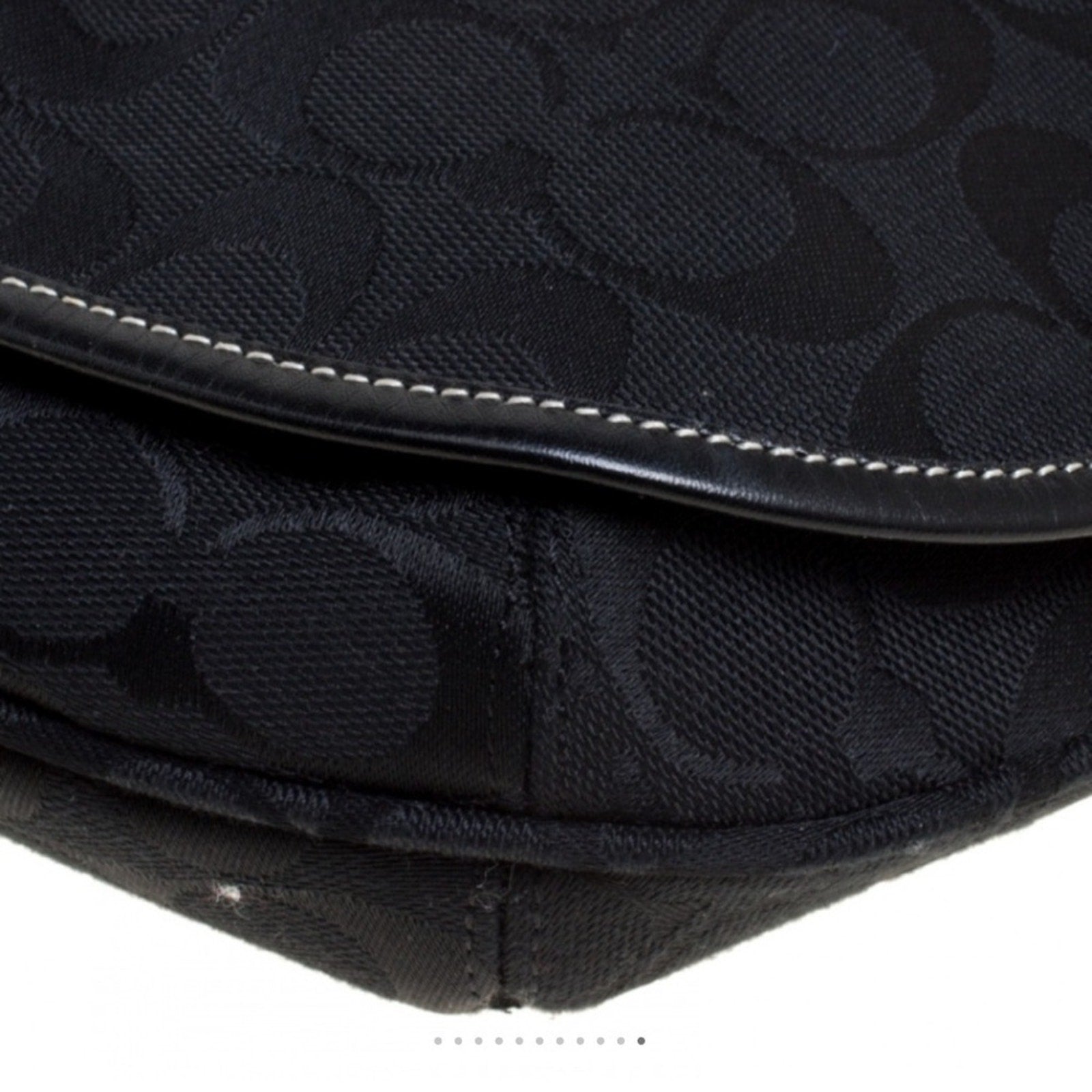 Coach Black Signature Canvas Crossbody Bag NWOT
