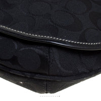 Coach Black Signature Canvas Crossbody Bag NWOT