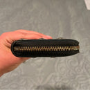 Vintage Jimmy Choo Black Leather Star Studded Long Zipper Wallet