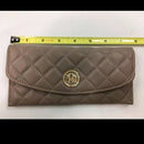 Badgley Mischka Taupe (tan) Card Holder Quilted Women's Wallet
