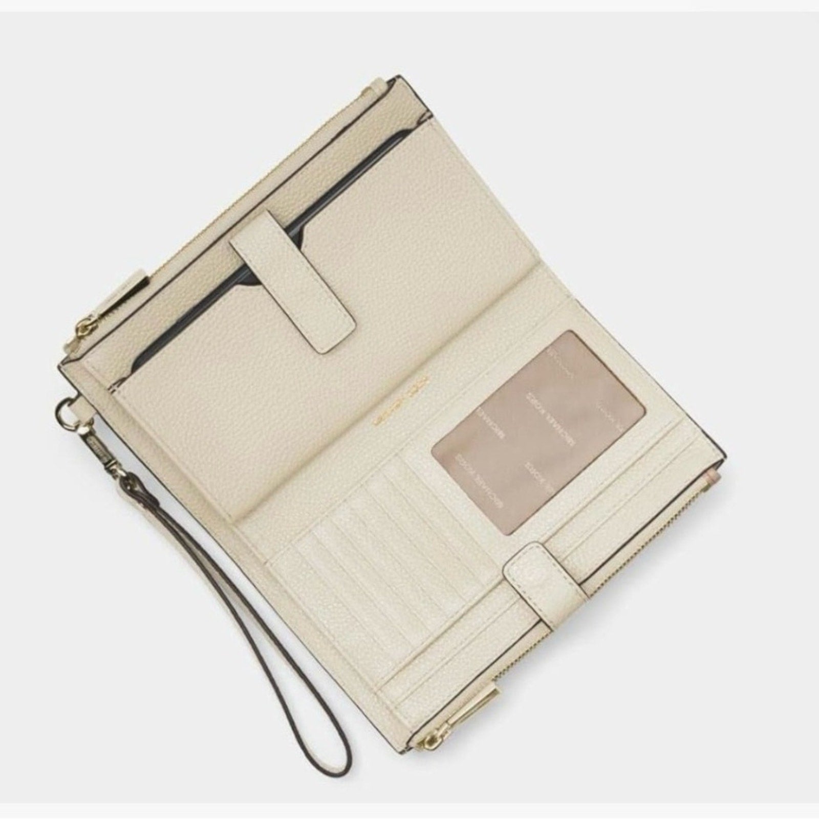 Michael Kors Jet Set Travel Double Zip Wristlet - Light Pink/Gold  NWOT