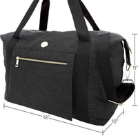 Jessica Moore Weekender Black * 4 PIECE * Travel Set