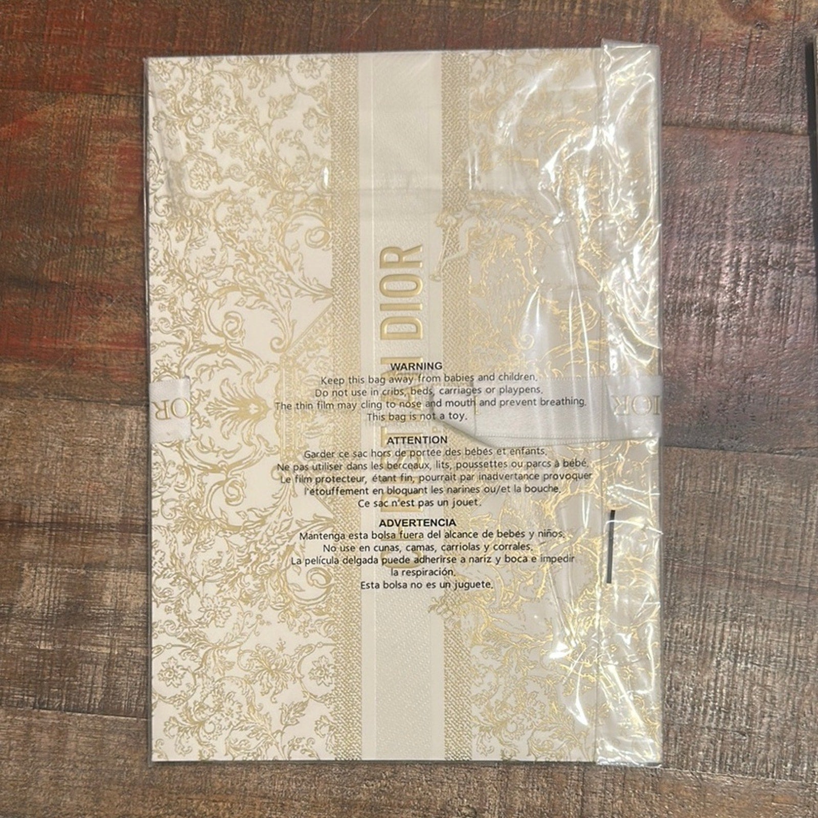 Dior Elegant Gold and Cream gift box