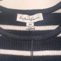 Black and White Striped Crop Top