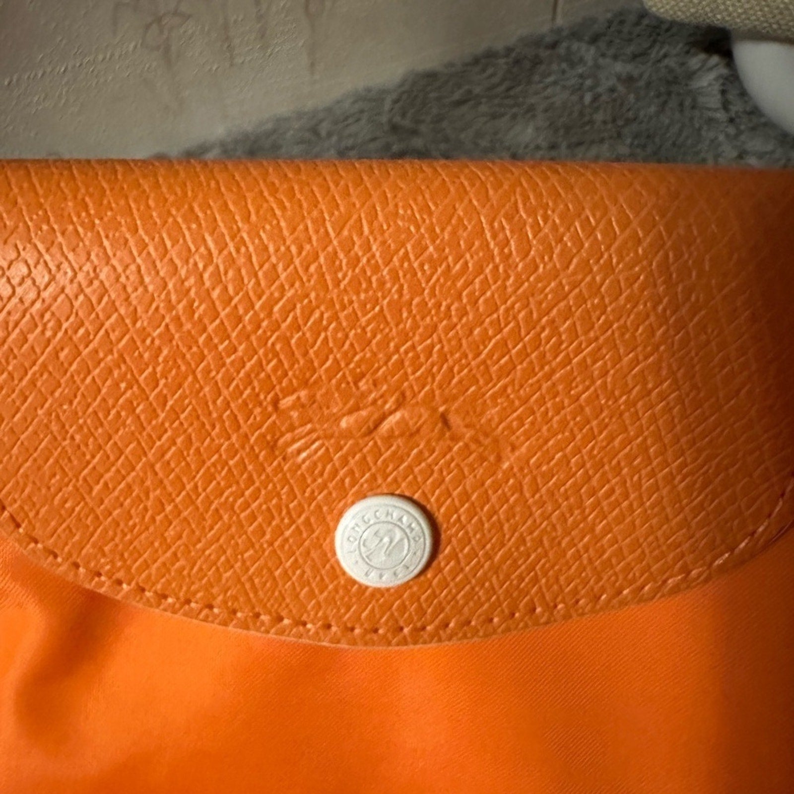 Longchamp Pliage Orange tote - NEW IN PASTIC