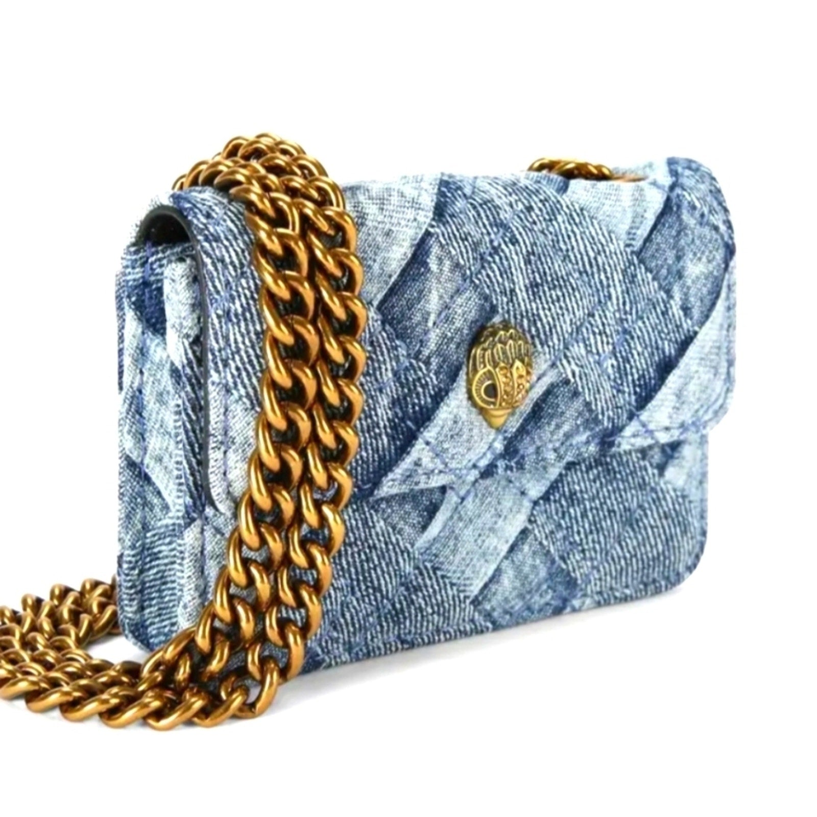 MICRO DENIM KENSINGTON BAG Kurt Geiger London NWOT