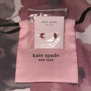 Kate Spade Ruby/Gold Heart Stud Earrings