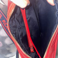 Michael Kors Red Crossbody Bag with Wallet