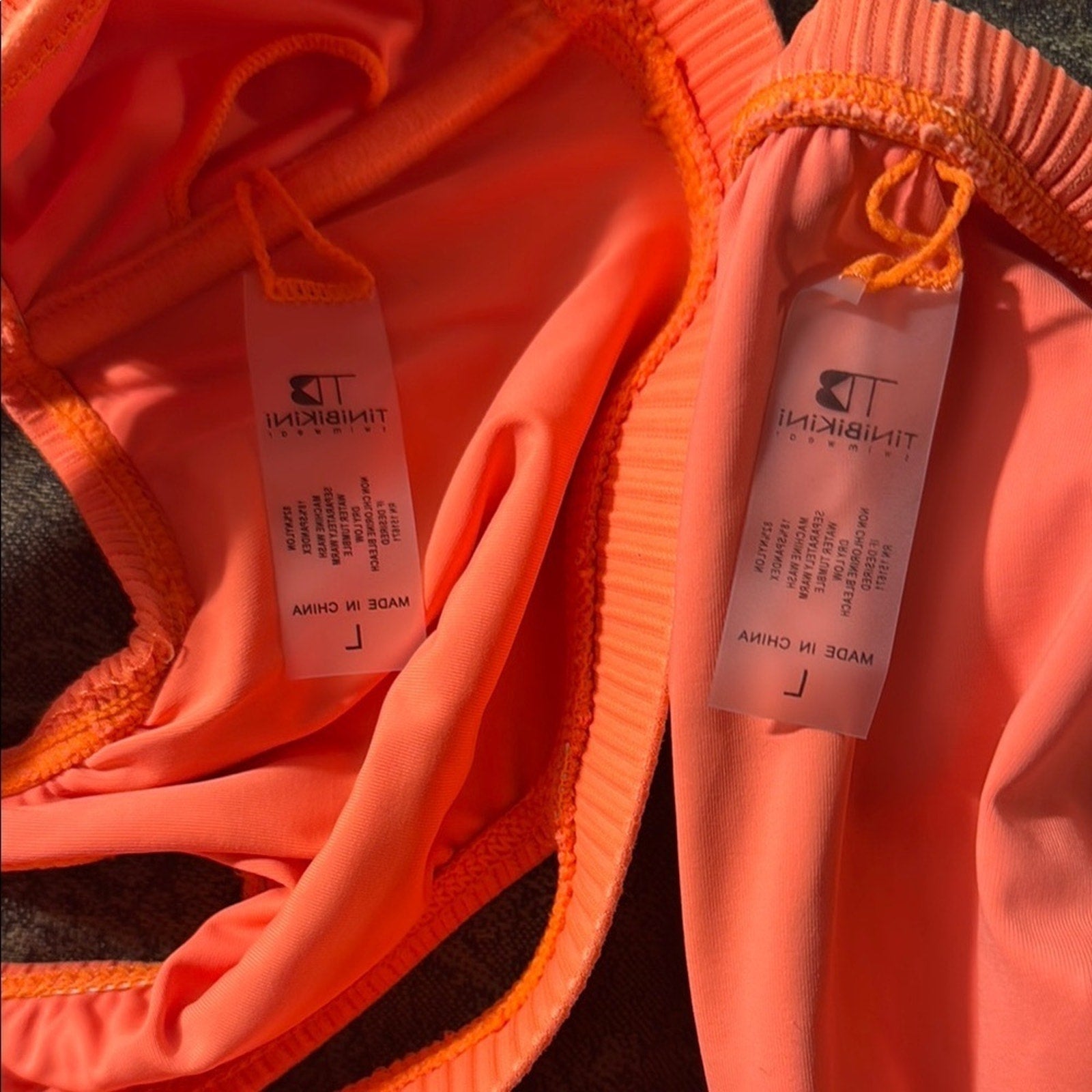 (LG) Bright Orange Bikini Set