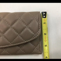 Badgley Mischka Taupe (tan) Card Holder Quilted Women's Wallet