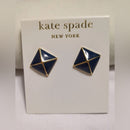 Kate Spade navy blue and 14k gold filled earrings