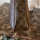 Vintage Dark Brown Leather Celine UNISEX Macadam Clutch bag