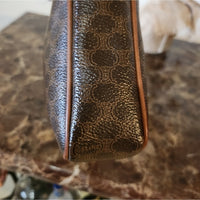 Vintage Dark Brown Leather Celine UNISEX Macadam Clutch bag