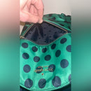 Kate Spade ♠️ Chelsea Green & Navy Blue Polka Dot Backpack & Matching Wallet