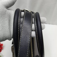 Vintage Dooney & Bourke Gray Canvas w/Black Leather trim