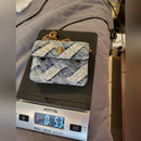 MICRO DENIM KENSINGTON BAG Kurt Geiger London NWOT