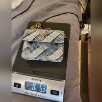 MICRO DENIM KENSINGTON BAG Kurt Geiger London NWOT