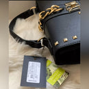 Black Studded Badgley Mischka Crossbody Bag NIP