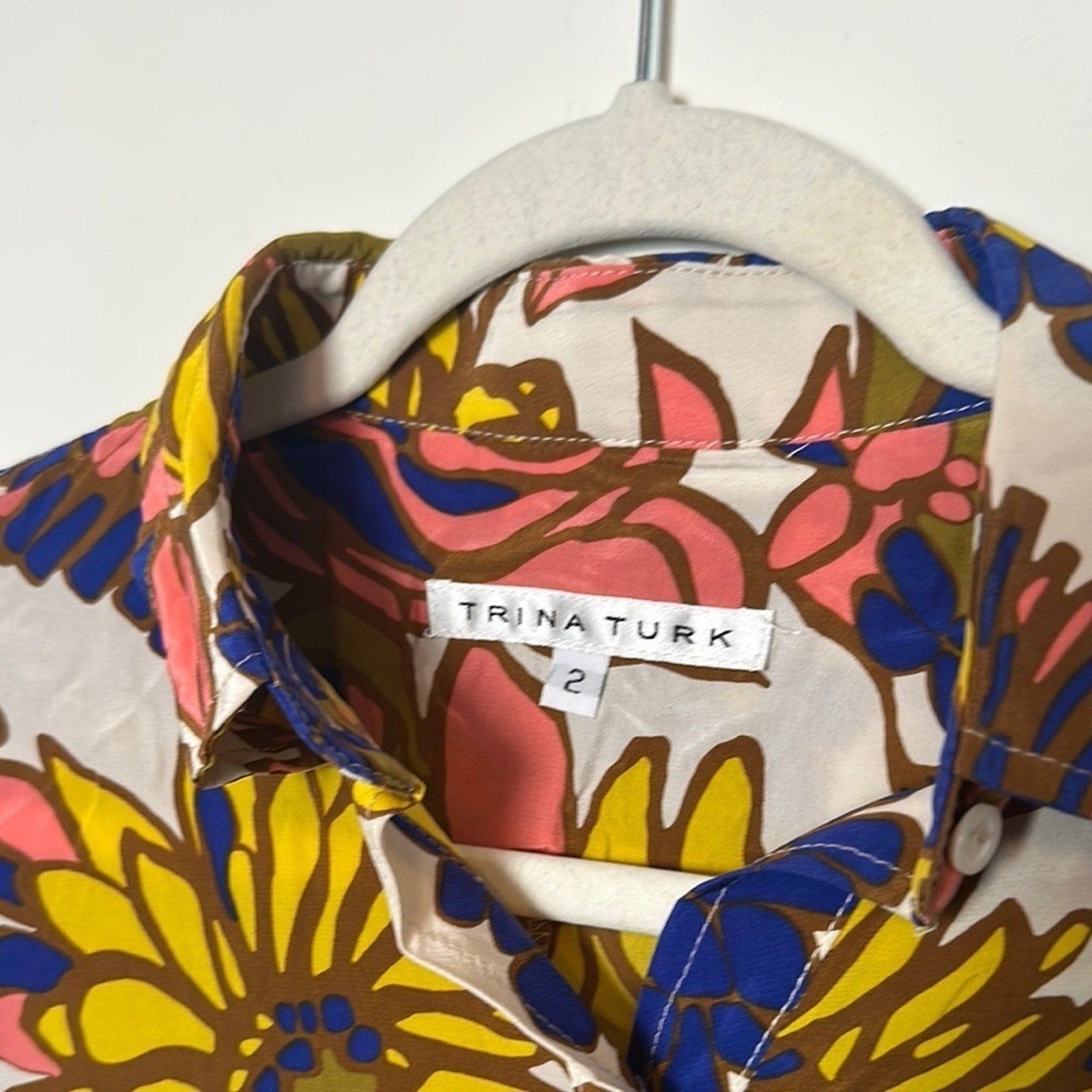 Trina Turk- Floral Button-Up Dress